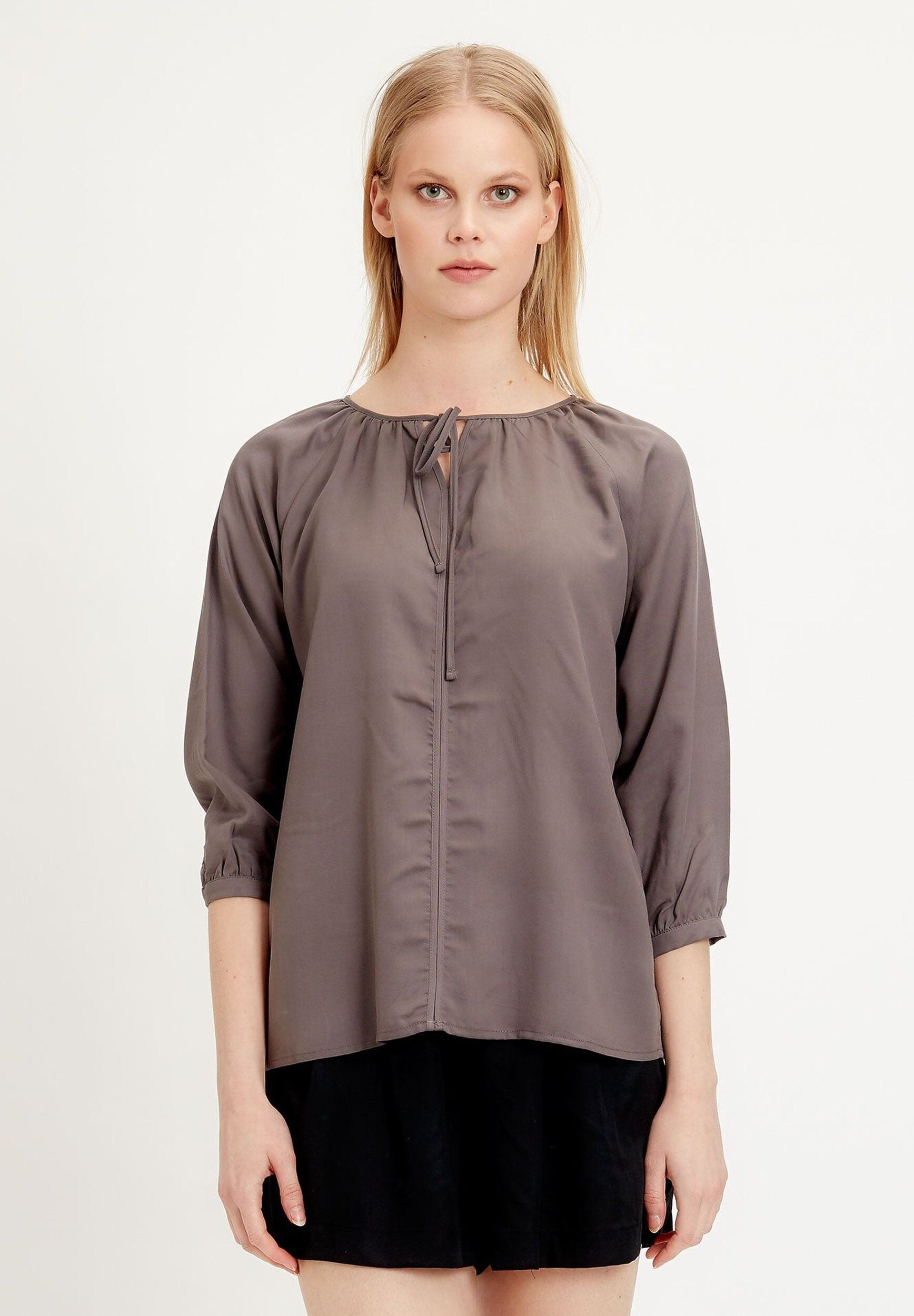 Blouse en TENCEL™ Lyocell à manches 3/4