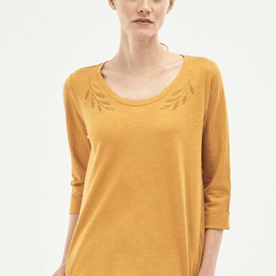 3/4-sleeve shirt made of organic cotton