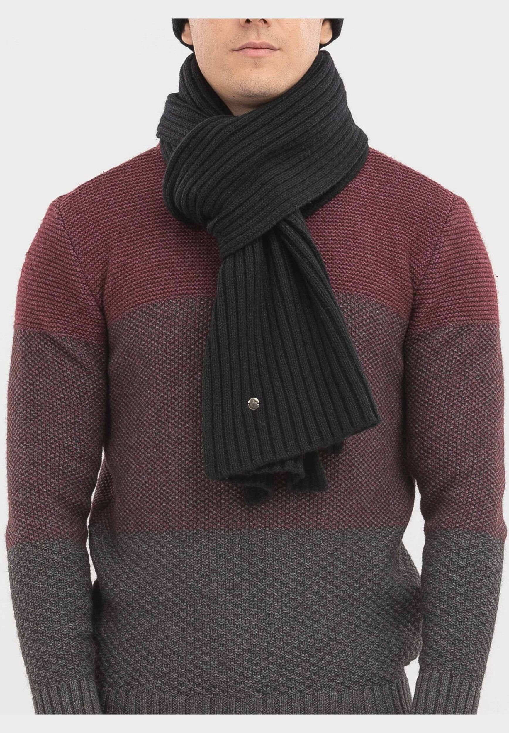 Strickschal aus Bio-Merinowolle und Bio-Baumwolle