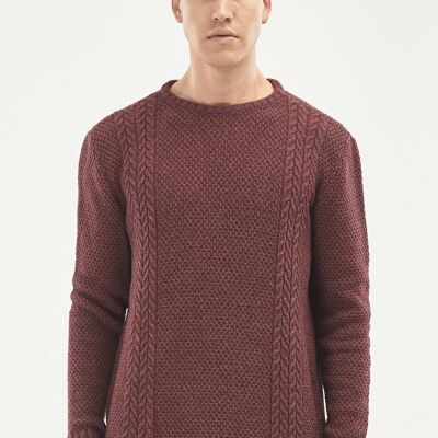 Pull en laine mérinos biologique et coton biologique