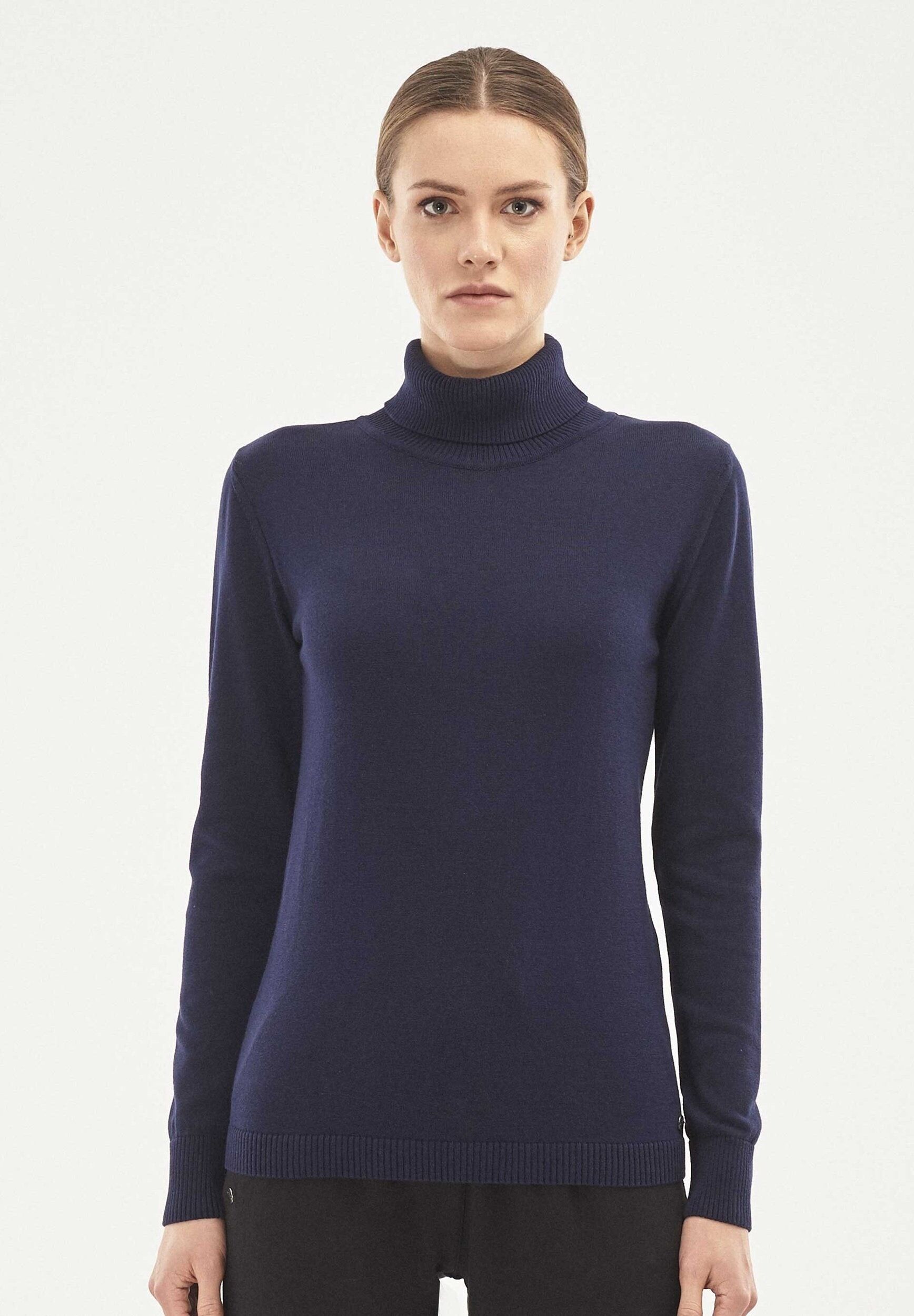 Maglia dolcevita in cotone biologico