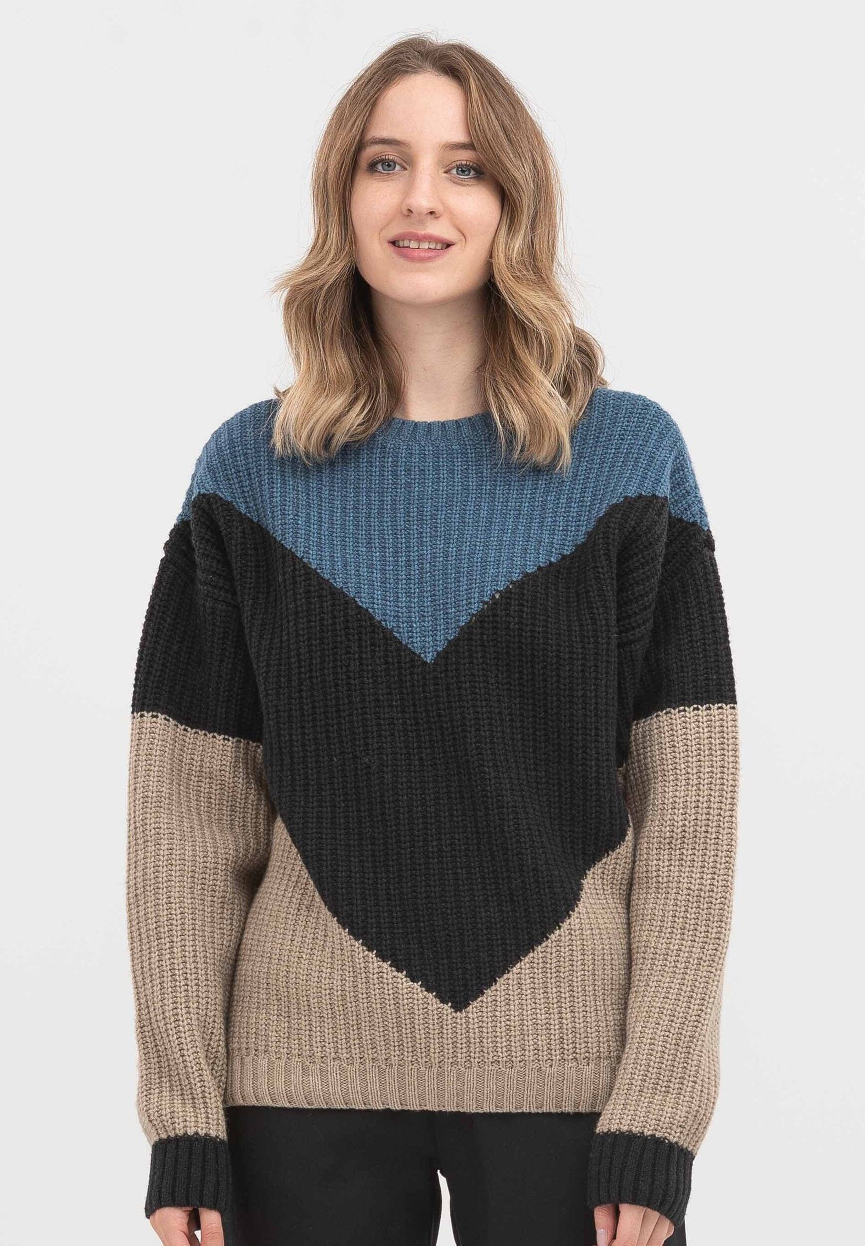 Maglione realizzato in lana merino biologica e cotone biologico