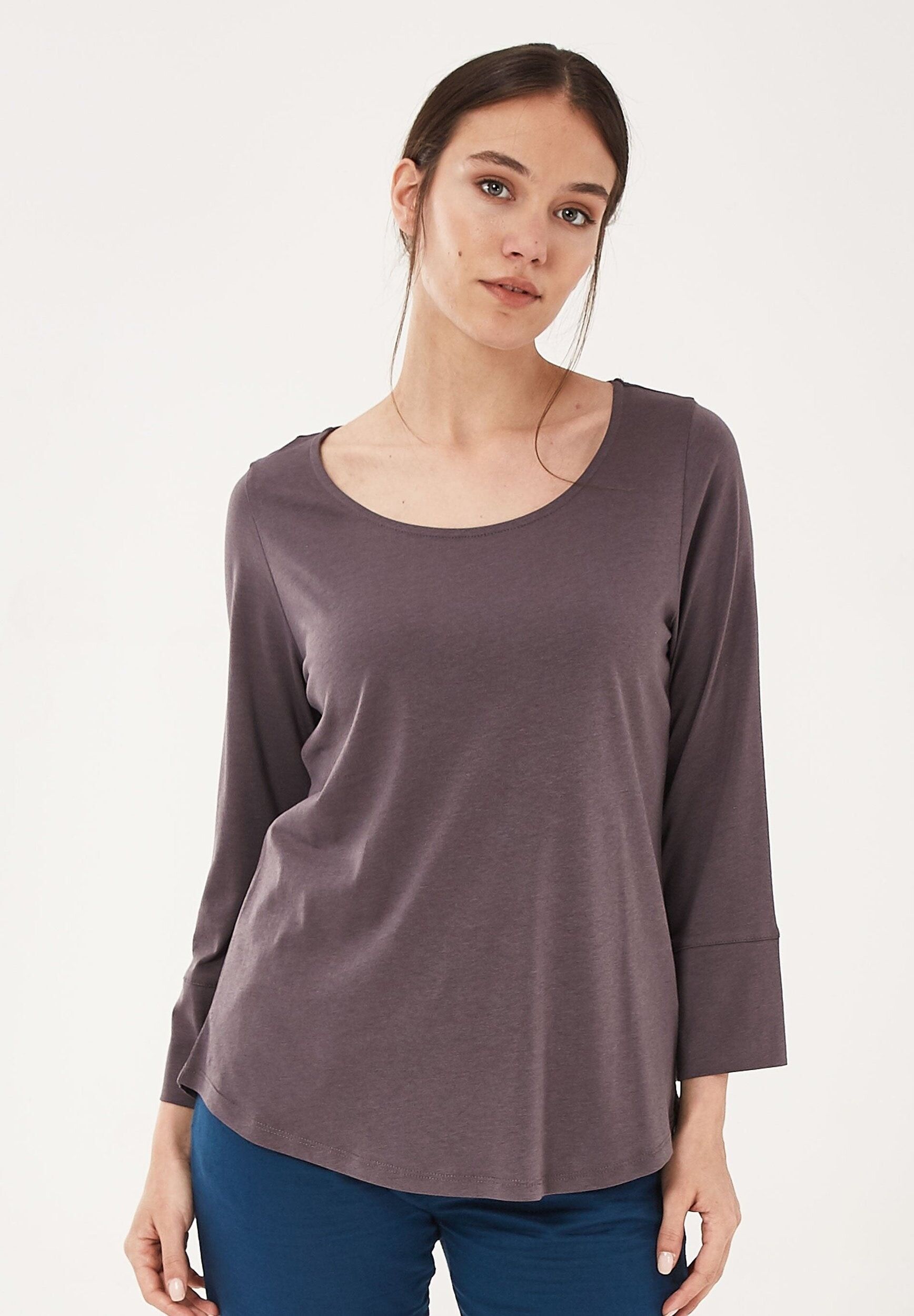 T-shirt realizzata in misto lyocell TENCEL™ con maniche a 3/4