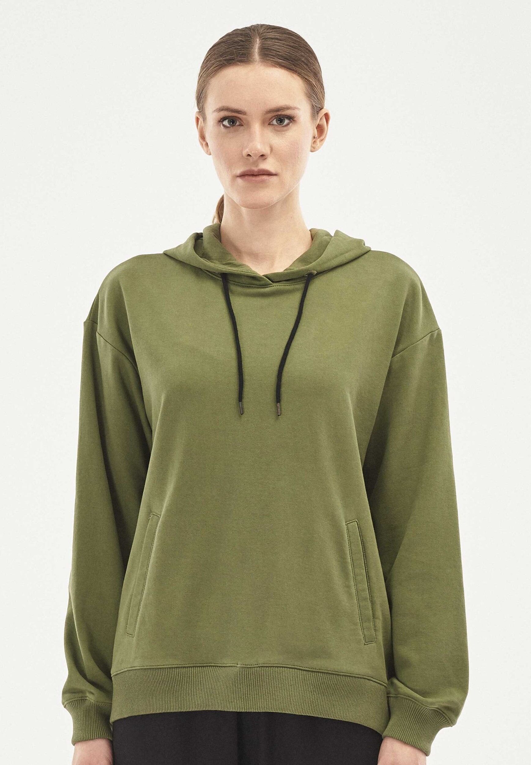 Felpa con cappuccio in cotone biologico