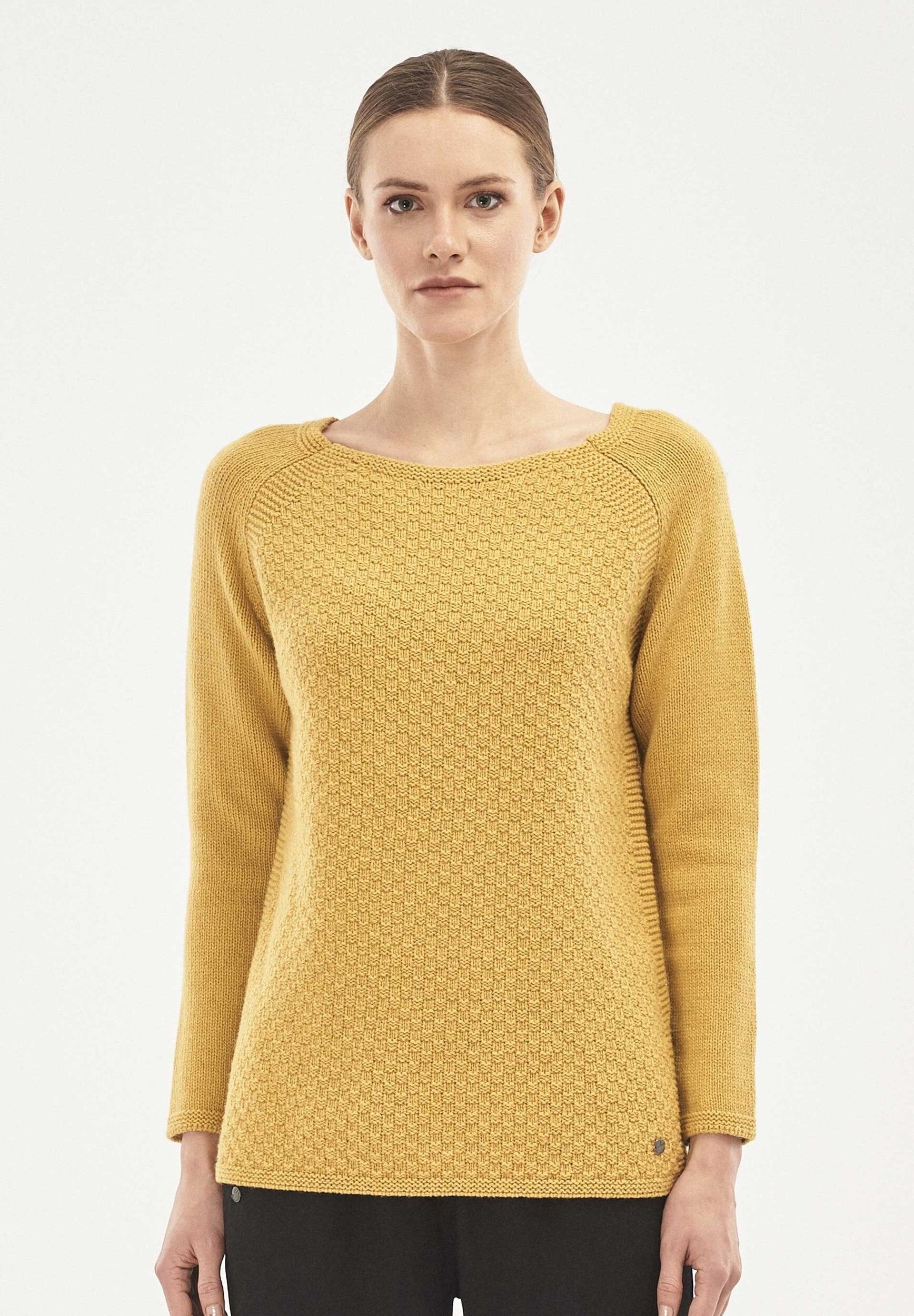 Maglione realizzato in lana merino biologica e cotone biologico