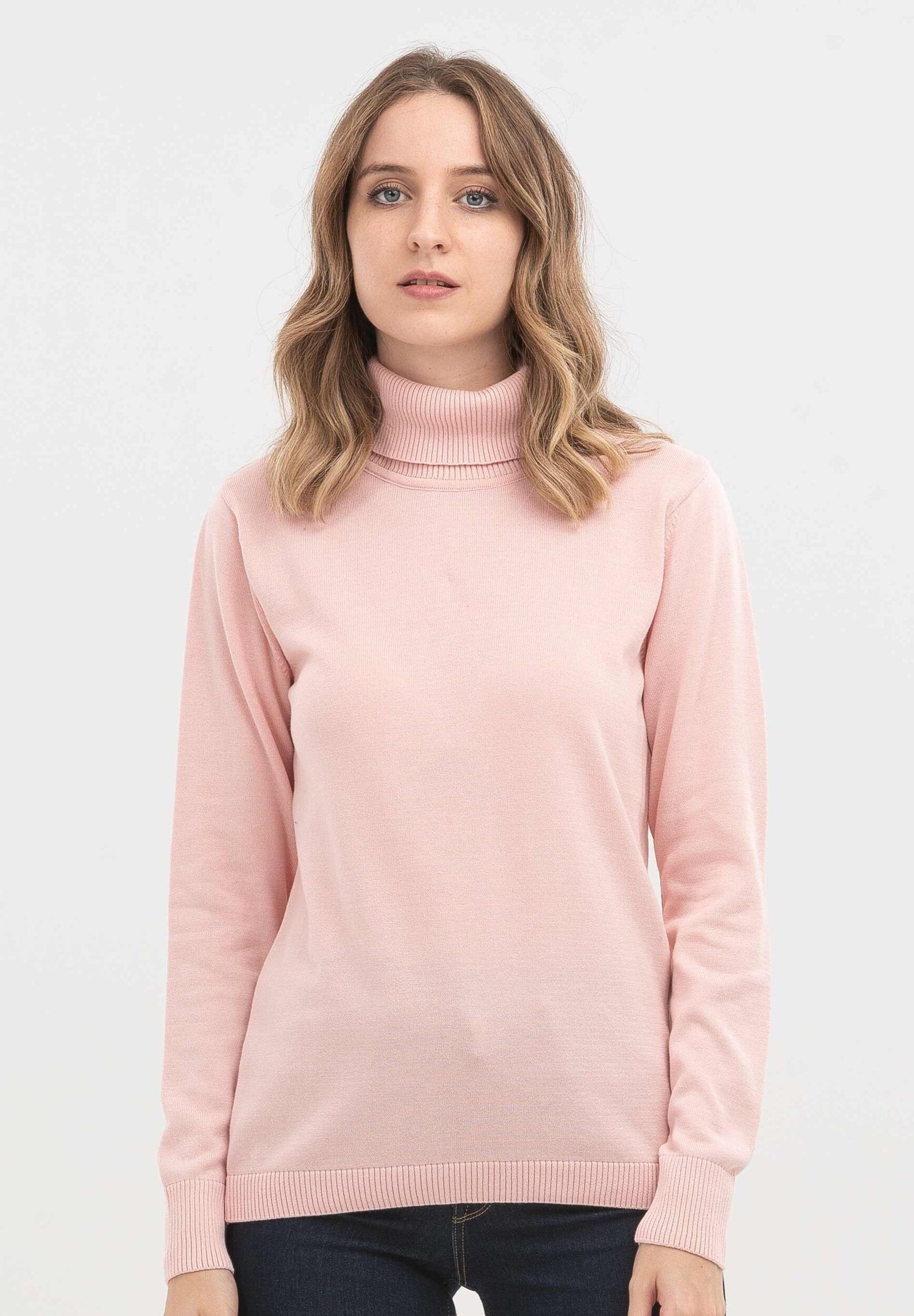 Maglia dolcevita in cotone biologico