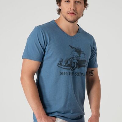 Car Printed Organic Cotton T-Shirt