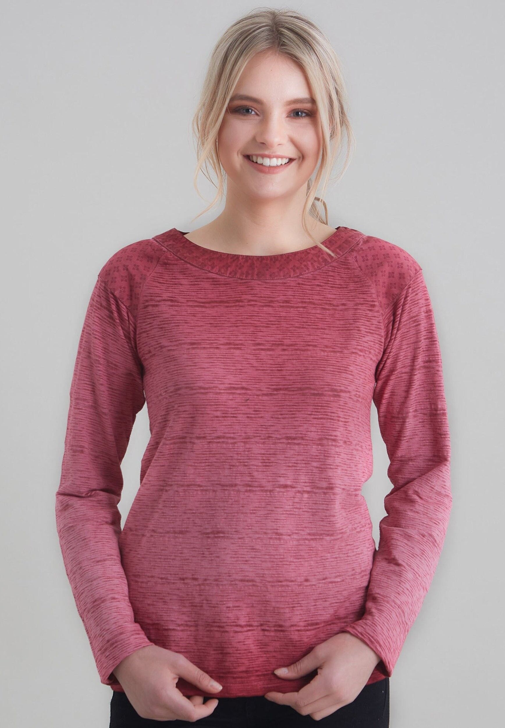 Maglietta in filato Flame come basic in un colore trendy in cotone biologico