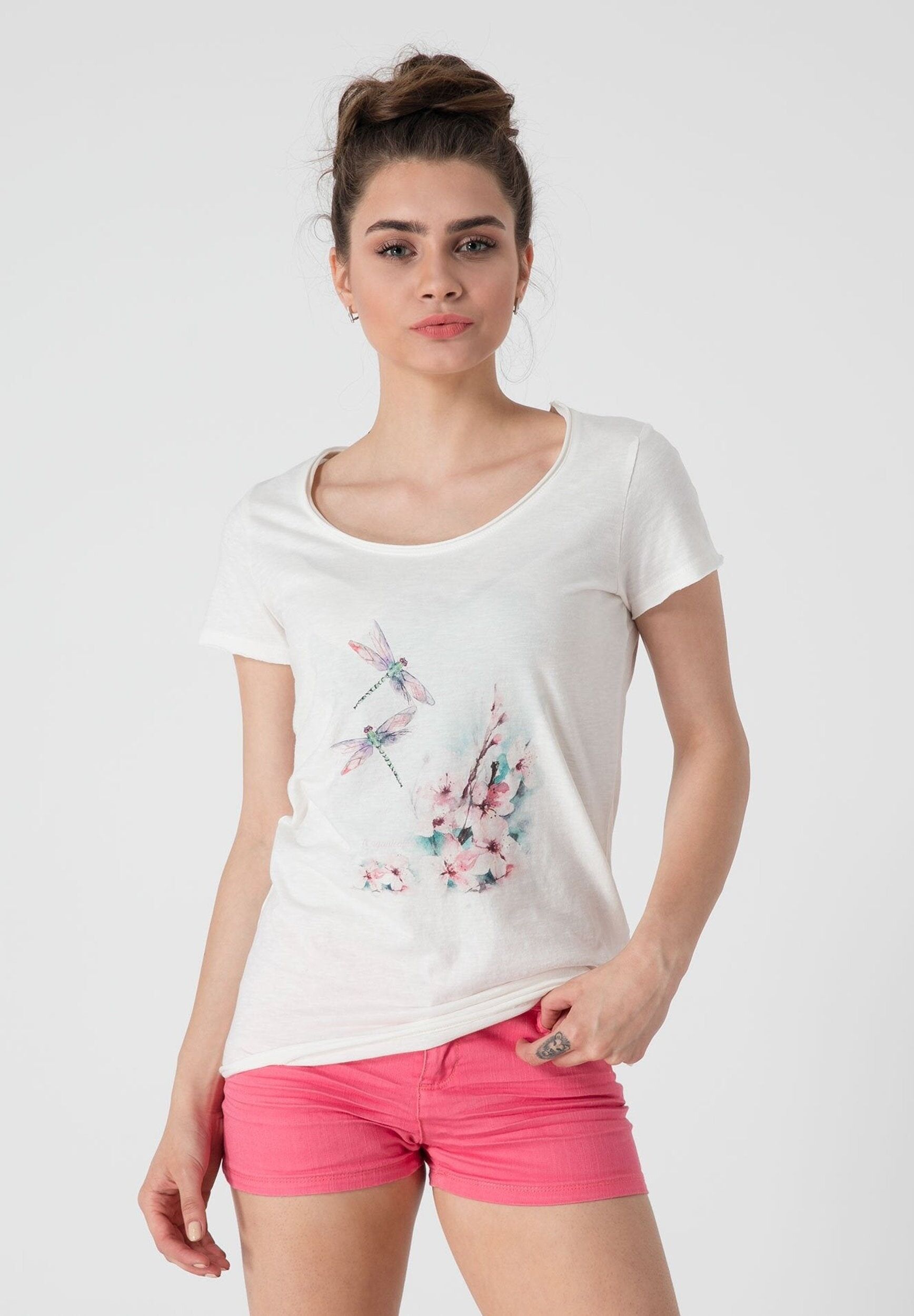 T-shirt stampata in cotone organico 100%.