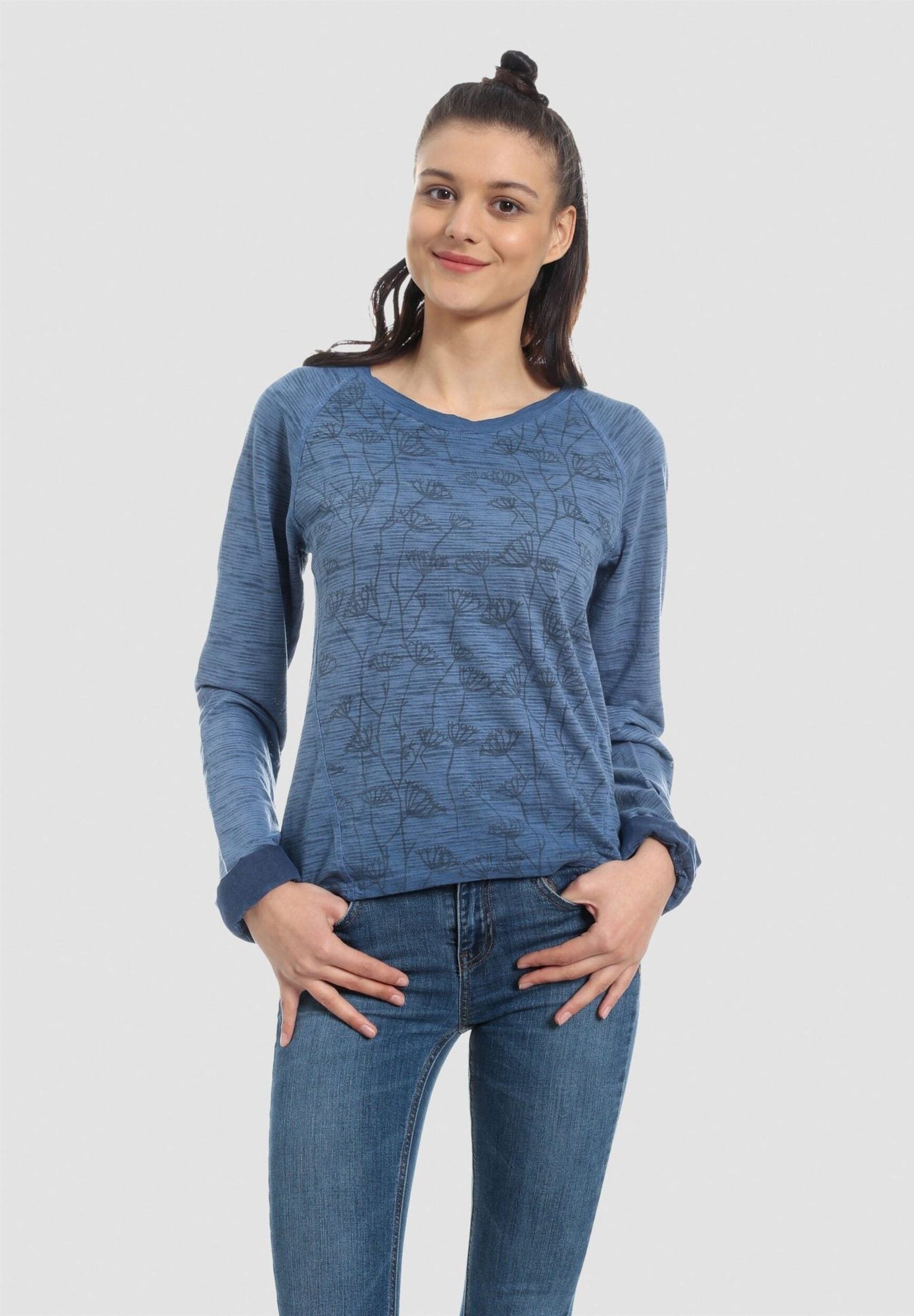 Camicia a maniche lunghe tinta in capo realizzata in cotone biologico