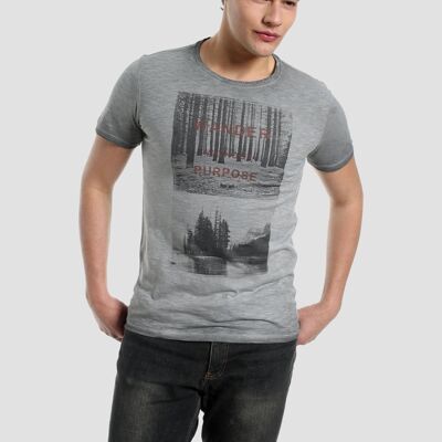 Organic cotton T-shirt with vintage look