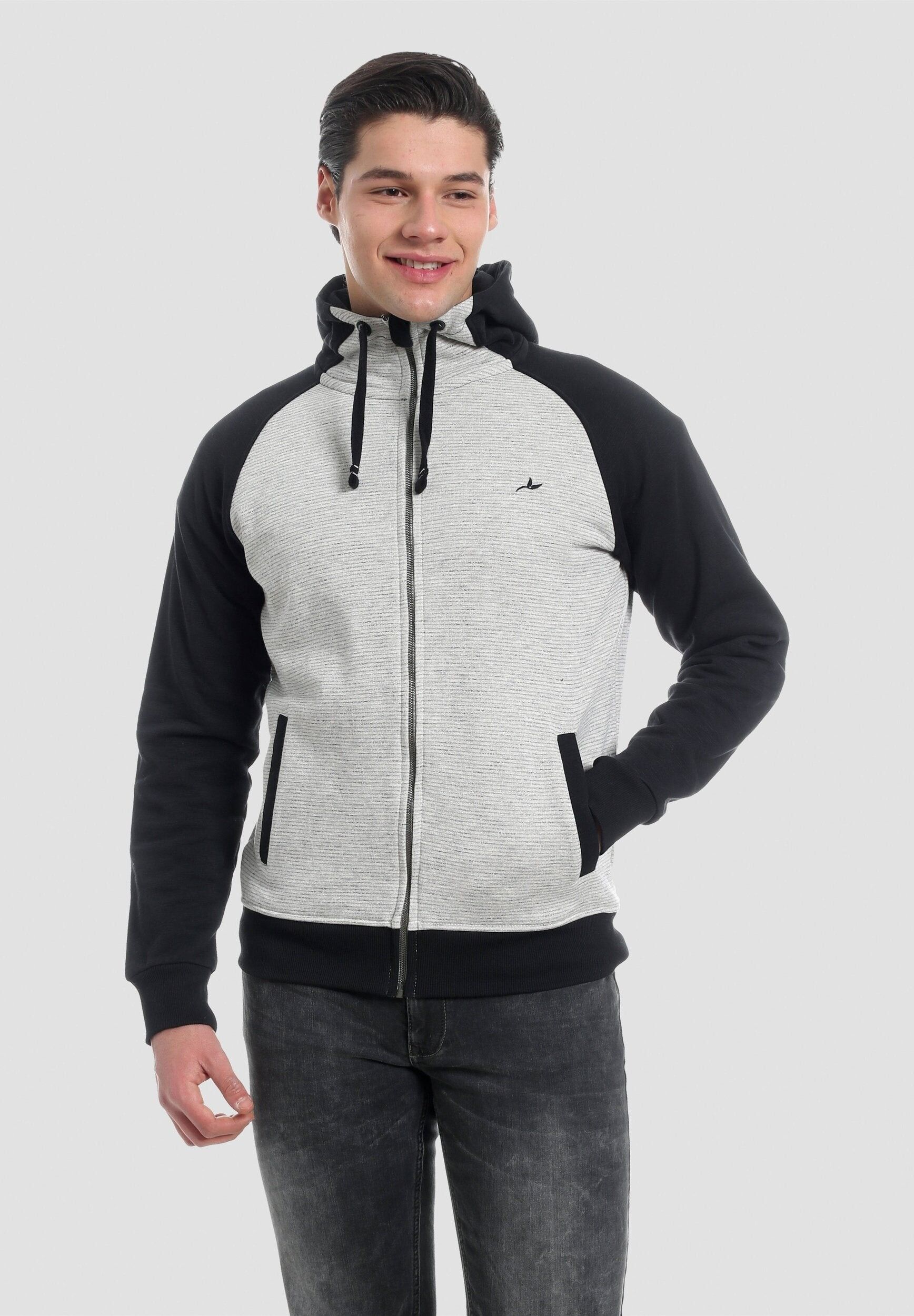 Felpa con cappuccio raglan realizzata in cotone biologico