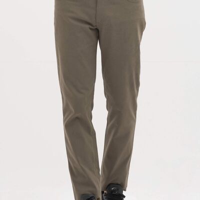 Pantalon confectionné dans un mélange de coton biologique et d'élasthanne