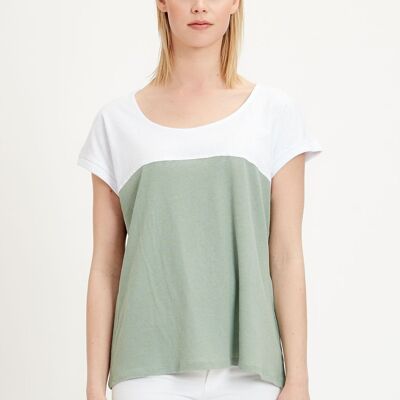 T-shirt made of linen-organic cotton mix