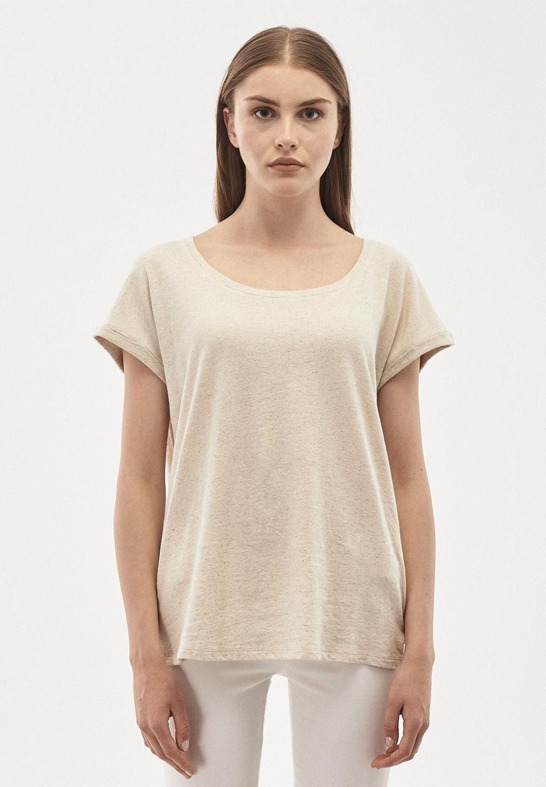 T-shirt realizzata in un misto lino-cotone biologico