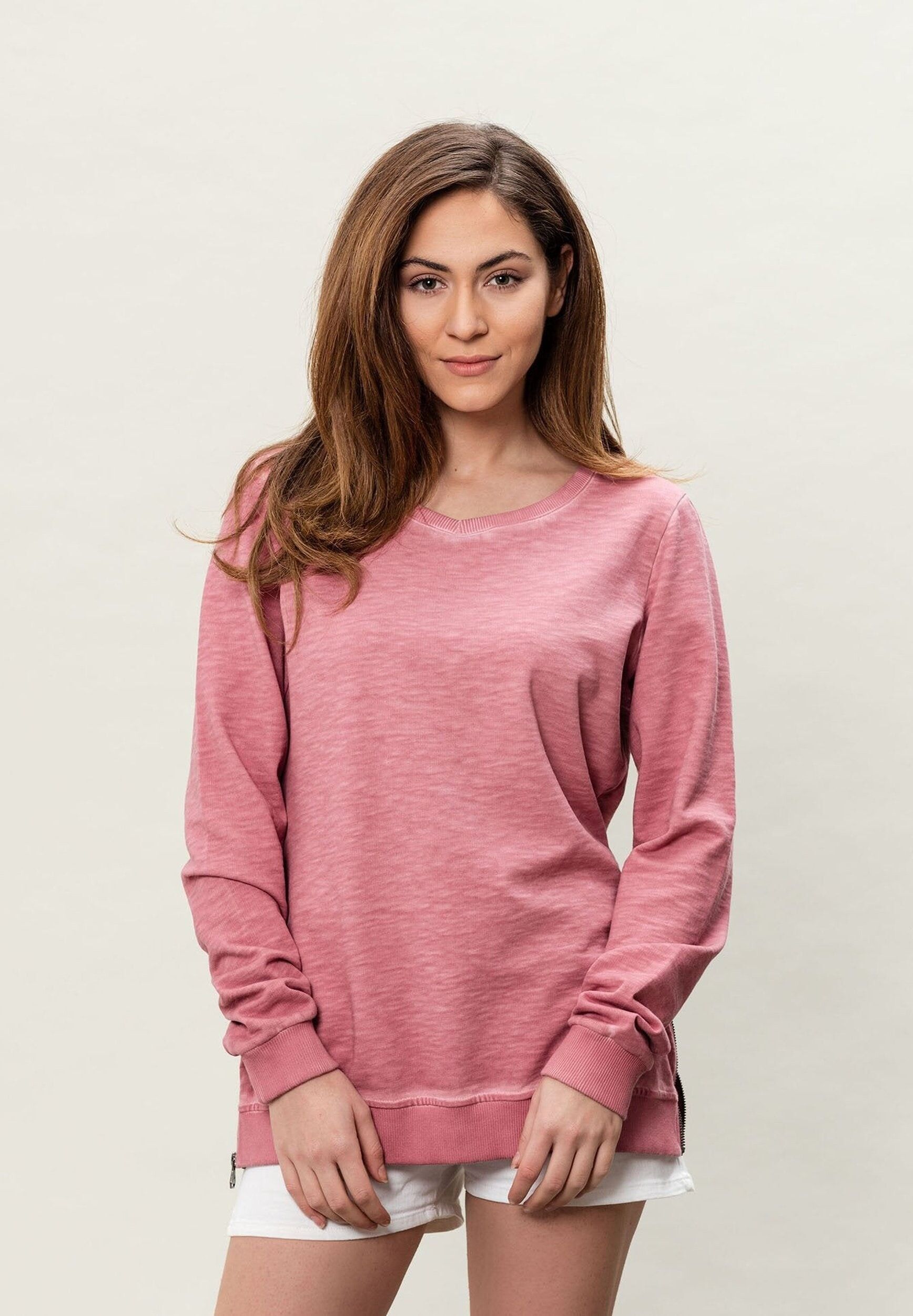 Felpa in cotone tinto a freddo