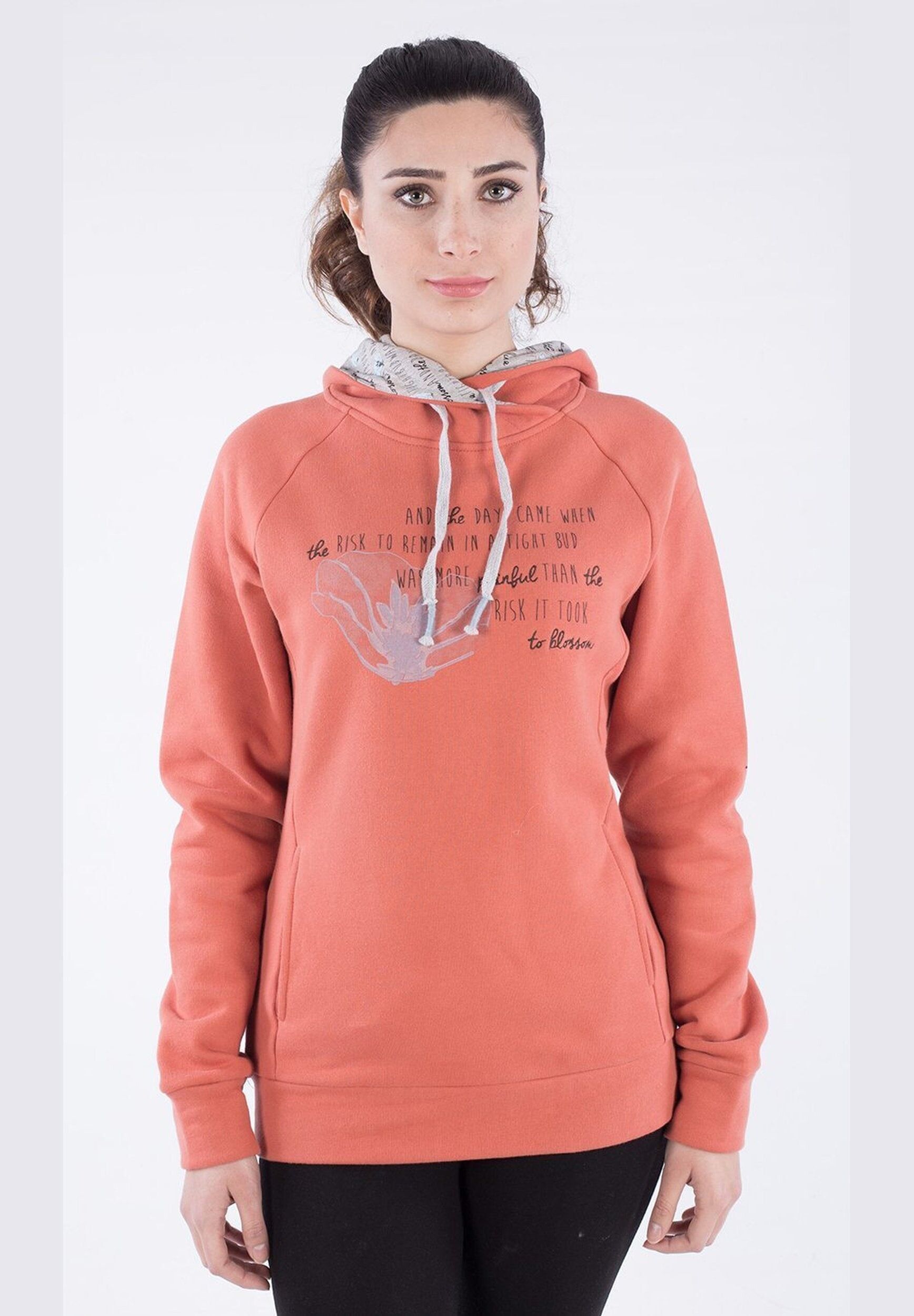 Felpa con cappuccio in cotone biologico