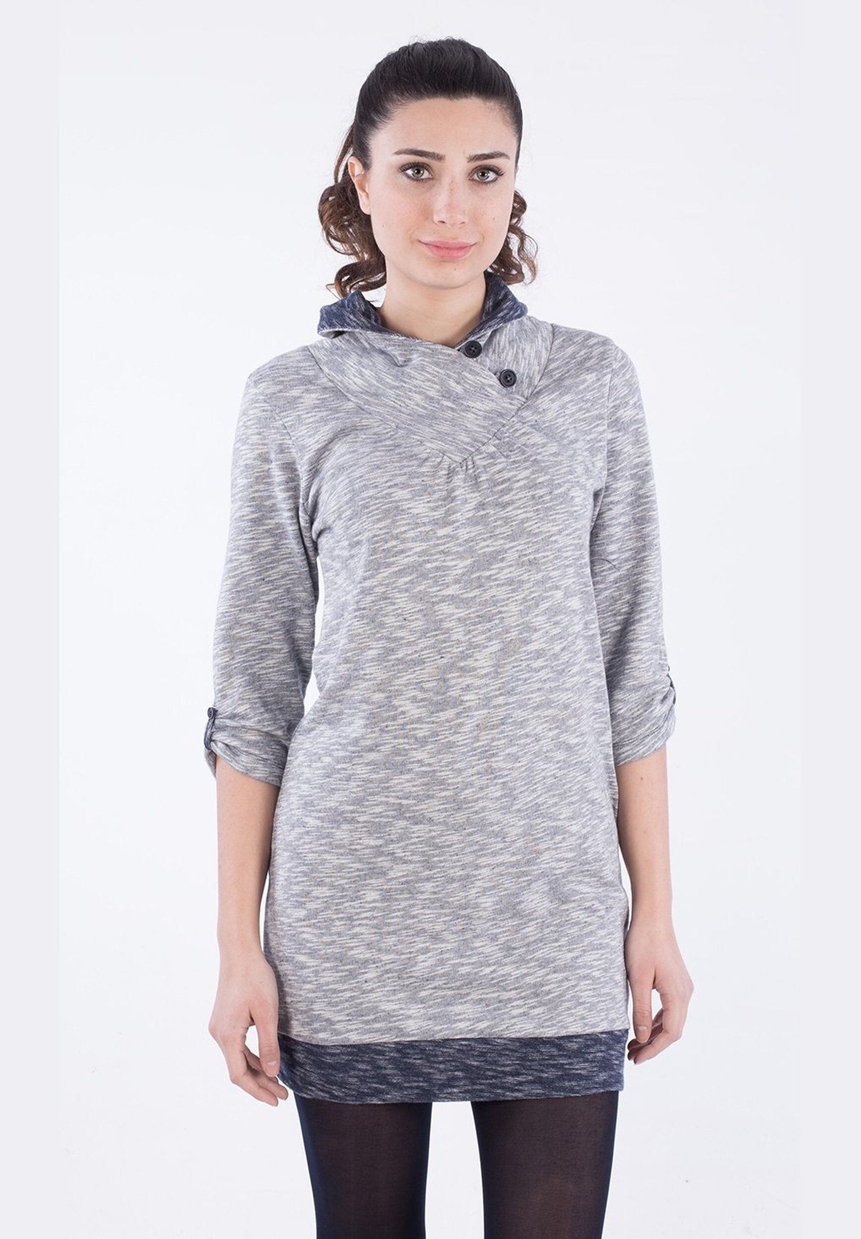 Abito in jersey fiammato di cotone biologico