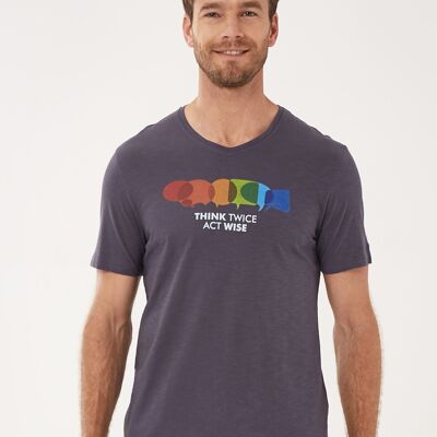 Camiseta de algodón orgánico con estampado