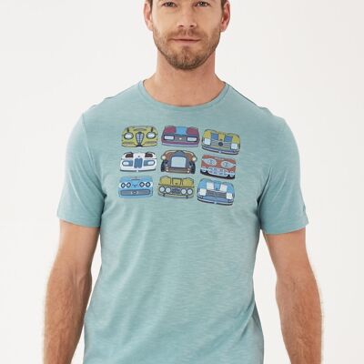 Camiseta de algodón orgánico con estampado