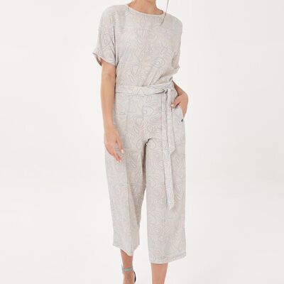 Pantalón 7/8 confeccionado en TENCEL™ Lyocell con estampado integral