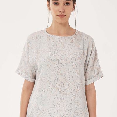 Blusa confeccionada en TENCEL™ Lyocell con estampado all over