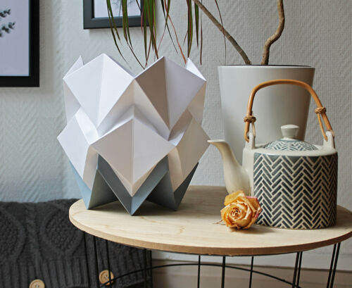 Lampe de table Origami Bicolore - S - Platinum