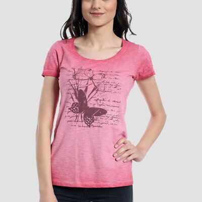 Camiseta de algodón orgánico teñida en frío