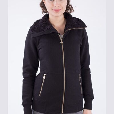 Chaqueta con cremallera confeccionada en algodón orgánico