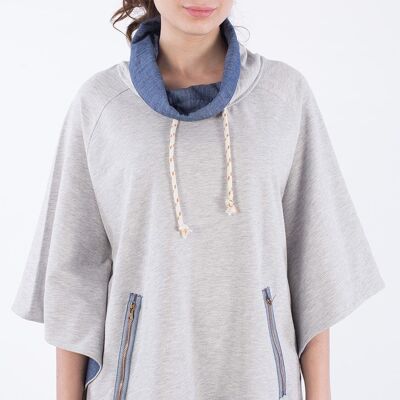 Poncho de algodón orgánico