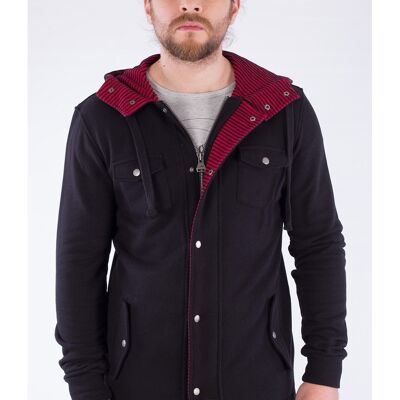 Chaqueta con cremallera confeccionada en algodón orgánico