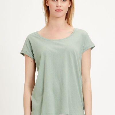 T-shirt realizzata in un misto lino-cotone biologico