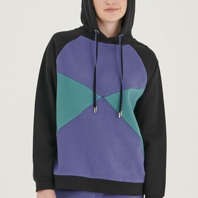 Felpa raglan in cotone biologico
