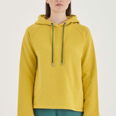 Felpa raglan in cotone biologico
