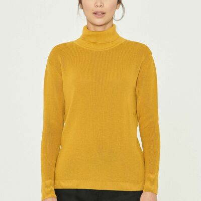 Maglia dolcevita in cotone biologico