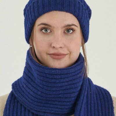 Berretto unisex lavorato a maglia in lana merino biologica e cotone biologico