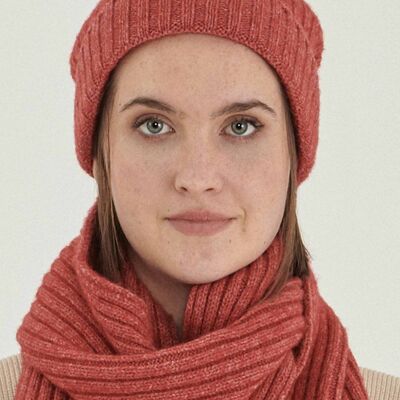 Berretto unisex lavorato a maglia in lana merino biologica e cotone biologico
