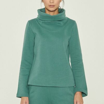 Maglia dolcevita in cotone biologico
