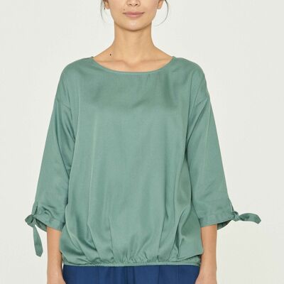 Blusa realizzata in TENCEL™ Lyocell con dettaglio nodo