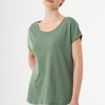 T-shirt made of organic cotton and linen