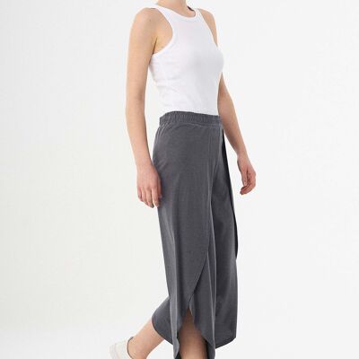 Pantalon en jersey en mélange TENCEL™ Lyocell avec coupe large