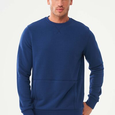 Sudadera de algodón orgánico y modal con poliéster reciclado