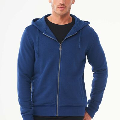 Sweat jacket made of organic cotton & modal with recycled polyester