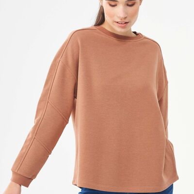 Sweatshirt made of organic cotton & modal with recycled polyester