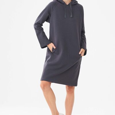 Vestido tipo sudadera confeccionado en algodón orgánico