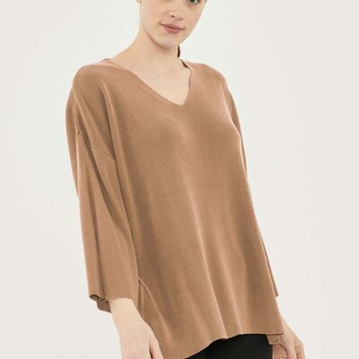 3/4 sleeve sweater made of TENCEL™ Lyocell