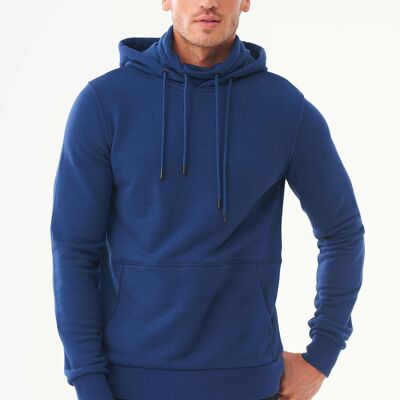 Sudadera con capucha confeccionada en algodón orgánico y modal con poliéster reciclado