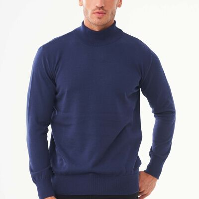 Jersey de cuello vuelto de algodón orgánico