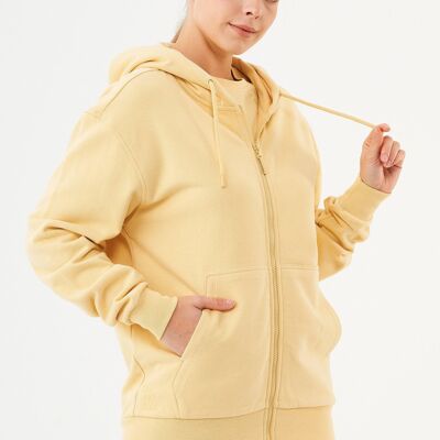 Sudadera unisex JUNDA de tacto suave confeccionada en algodón orgánico