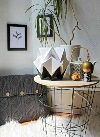 Lampe de table Origami Bicolore - S - Black 1
